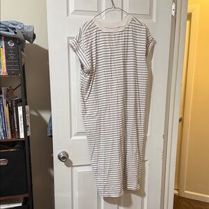 Size 2x Striped Casual Dress